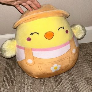 Squishmallow 12" Aimee The Chick with Overalls & Hat 2022 Easter NWOT